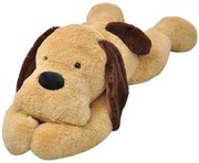 vidaXL Knuffelbeest hond 80 cm pluche bruin