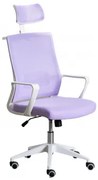 Bureaustoel Met Wielen En Armleuningen In Polypropyleen Teill Colors Paars – Lavender - Sklum