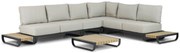 Hoek loungeset 6 personen Aluminium Grijs Lifestyle Garden Furniture Venice
