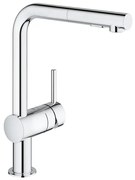 GROHE Minta Keukenkraan - hoog - uittrekbare l uitloop - 2 straalsoorten - chroom 30274000