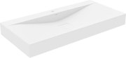 Mexen Poli opbouwwastafel van composietmateriaal 1/O 100 x 48 cm, wit - 23021001