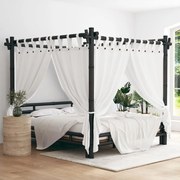 vidaXL Hemelbed 180x200 cm bamboe donkerbruin