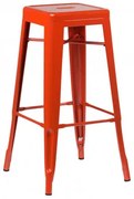 Pak 2 Hoge Krukken (76 Cm) Lix Roodachtig Oranje - Sklum