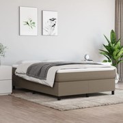 vidaXL Boxspringframe stof taupe 140x190 cm