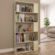 vidaXL Boekenkast/kamerscherm 80x24x159 cm bewerkt hout sonoma eiken