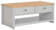 vidaXL Salontafel 100x50x42 cm grijs