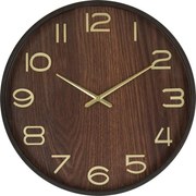 Atmosphera Ivana Wandklok– Hout – diameter 38 cm – Bruin – Keuken/Kamer/Kantoor