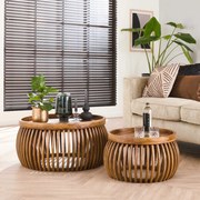 Salontafel Set Van 2 Mangohout