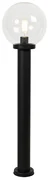 Staande buitenlamp zwart met heldere bol 100 cm IP44 - Sfera Modern E27 IP44 Buitenverlichting