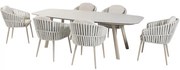 Manolo Eva dining tuinset 240x103xH75 cm  7 delig latte Taste 4SO