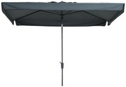 Madison stokparasol Delos Luxe Grey 200x300 cm.