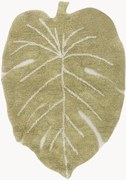 Handgeweven wasbaar kindervloerkleed Mini Monstera met een hoog-laag effect