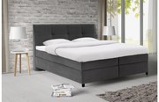 Goossens Basic Boxspring Compleet Gusta, Vlak 160 x 200 cm (=2x 80 x 200 cm) met hoofdbord