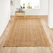 XL rechthoekig vloerkleed in jute, Aftas