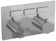 Brauer Chrome Edition 3-weg inbouwthermostaat met drukknoppen chroom