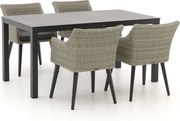 Diningset Manifesto  | 4 personen | Tuinset aluminium | 5-delig | Kees Smit Tuinmeubelen