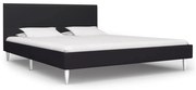 vidaXL Bedframe stof zwart 140x200 cm