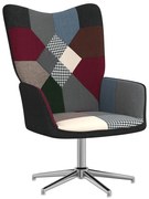 vidaXL Relaxstoel patchwork stof