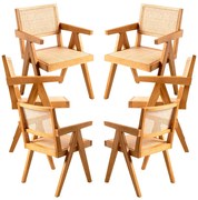 Set 6 Holz Houten Stoelen