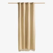 Katoenen Gordijn (140x260 Cm) Manami Beige – Linnen - Sklum