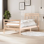 vidaXL Bedframe massief hout 100x200 cm