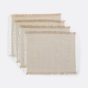 Placemats in geweven-geverfd katoen, Navao