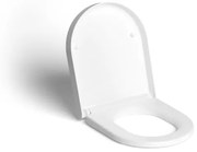 Clou First toiletzitting met deksel 36x4.8cm soft close en quick release Wit CL/04.06030