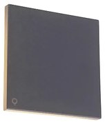 Design wandlamp grijs aluminium 15 cm incl. LED 9W - Skyf