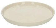 Dinerbord, steengoed, beige, spikkel,Ø 25 cm