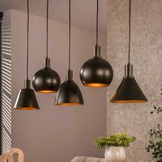 Hanglamp Mix 5-lichts Bruin