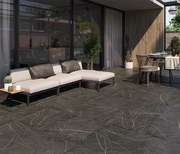 Vloertegel 60x60 Cm Marmerlook Seba Antraciet NAV46