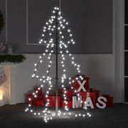 vidaXL Kegelkerstboom 160 LED's binnen en buiten 78x120 cm