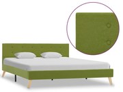 vidaXL Bedframe stof groen 160x200 cm