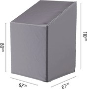 Platinum Aerocover stapelstoelhoes/gasveerstoelhoes - Ademende hoes voor stapelstoelen, gasveerstoelen en andere dinerstoelen (hoge rug)
