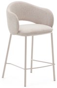 Kave Home Maina Counter Barstoel Beige Stof