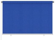 vidaXL Rolgordijn voor buiten 220x140 cm HDPE blauw