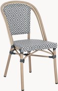 Stapelbare tuinstoelen Silveira met houtlook, 2-delig