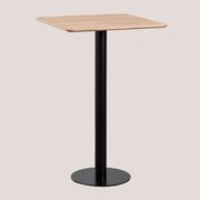 Vierkante Hoge Barkruk Van Essenfineer Frappe ↔︎ 60 Cm & Zwart - Sklum