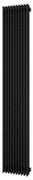 Plieger Antika Retto designradiator verticaal middenaansluiting 1800x295mm 994W zwart grafiet (black graphite) 7253242