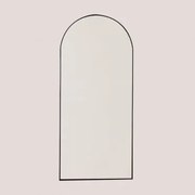 Wandspiegel In Metaal Belm Zwart & 90 X 200 Cm - Sklum