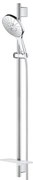 GROHE Rainshower SmartActive 150 Glijstangset - 90cm - ronde handdouche - 3 straalsoorten - gladde doucheslang - met zeepschaal - chroom 26594000