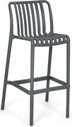 Barstoel Kunststof Grijs-antraciet Domani Furniture Alba  antracite