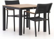 Diningset Bellagio  | 2 personen polywood | Tuinset stapelbaar | 3-delig | Kees Smit Tuinmeubelen