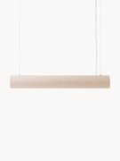 Grote dimbare LED hanglamp Hashira van linnen