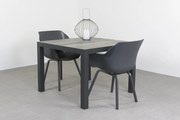 Sophie Element/Kings 2-persoons 100x100 cm. dining tuinset - Antraciet