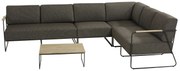 4 Seasons Outdoor Coast Loungeset XL met Axel tafel 80 x 80 cm SALE  Loungeset    houtkleur weerbestendig