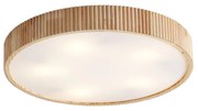 Japandi plafondlamp hout 60cm 5-lichts - Lyra