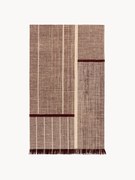 Laagpolig vloerkleed Monochrome met franjes, design Folkform