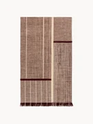 Laagpolig vloerkleed Monochrome met franjes, design Folkform