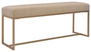 vidaXL Bankje 120 cm fluweel beige